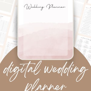 Digital Wedding Planner - Good Notes, wedding organisation