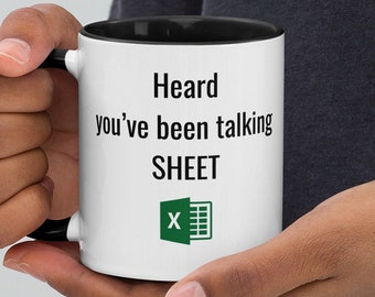 Funny Coffee Mug for Accountant Funny Excel Spreadsheet Inspired Mug Accountant gift Funny Gift for an Accountant Excel Spreadsheet Joke Mug