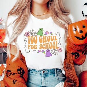 Halloween T Shirt Lehrer Halloween T-Shirt Halloween Shirt für einen Lehrer Retro Halloween Shirt Niedliches lustiges Halloween Lehrer Shirt