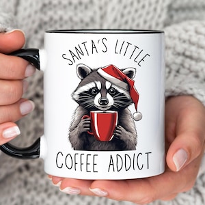 Christmas Coffee Mug Raccoon Christmas Mug Funny Christmas Mug Sarcastic Christmas Coffee Mug Cute Raccoon Christmas Mug Coffee Lover Mug