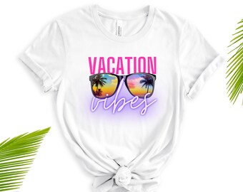 Vacation T Shirts Vacation Vibes Shirt Friends Vacation T-Shirts Vacation Tee Group Vacation Shirts Tropical Vacation T Shirts Summer Shirts