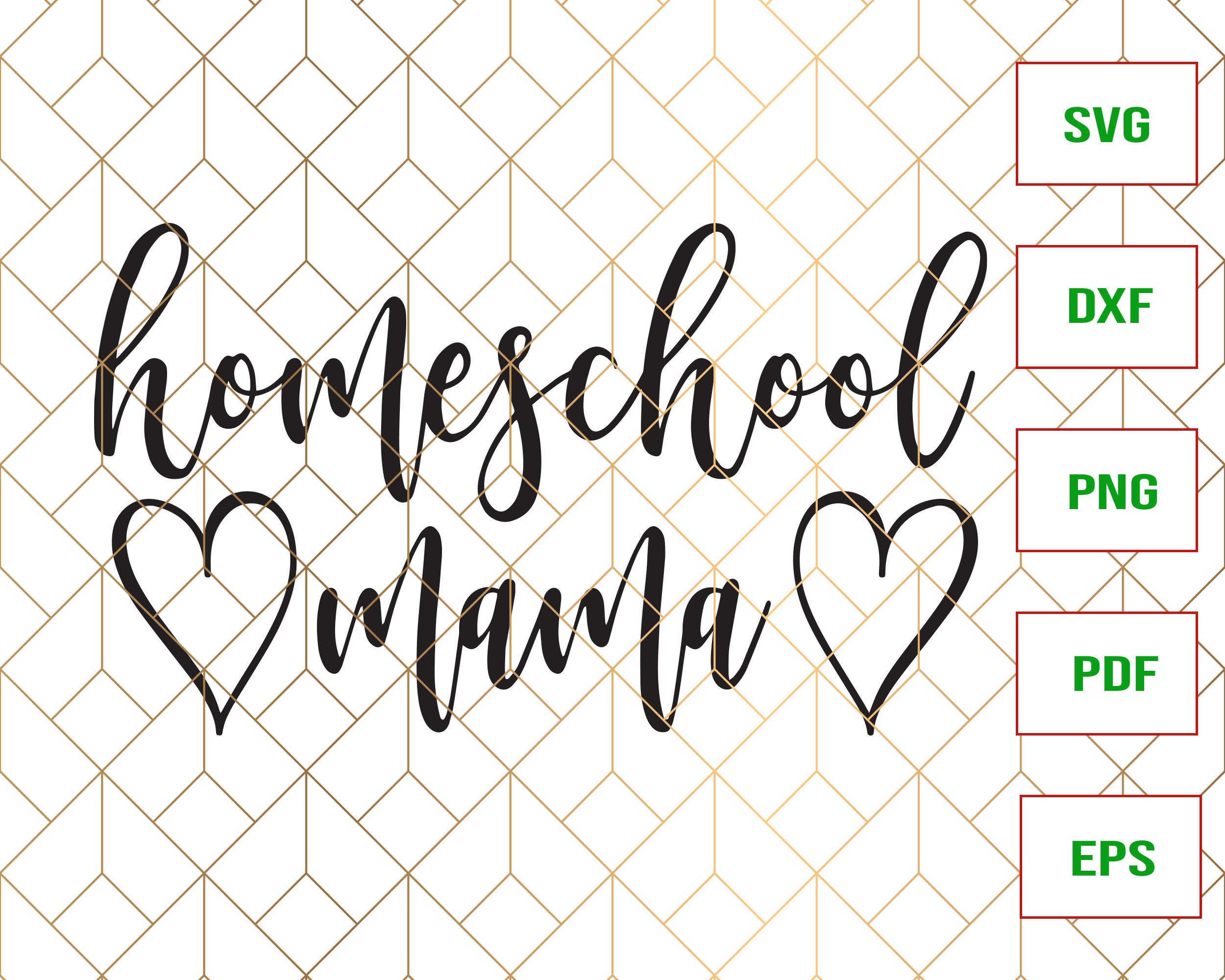 Download Homeschool Mama Svg Homeschool SVG Cricut Cut Files | Etsy