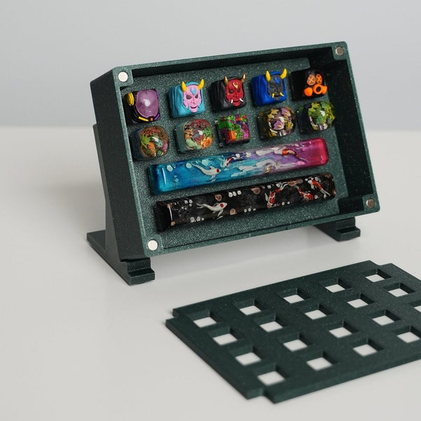 Artisan Keycap Box With Multiple Configurations | Vertical Display
