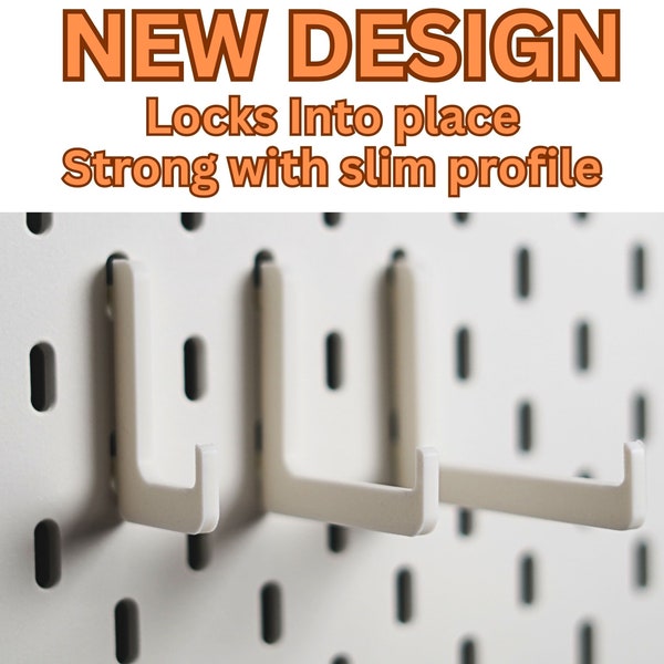Hooks for SKADIS  Pegboard IKEA Accessory with STRONG design
