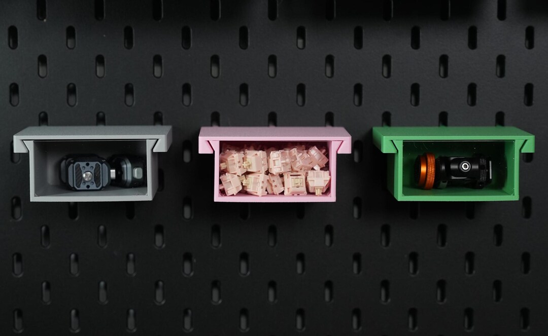 Ikea Skadis Compatible Drawer | Clear Window for Easy Viewing | Skadis ...