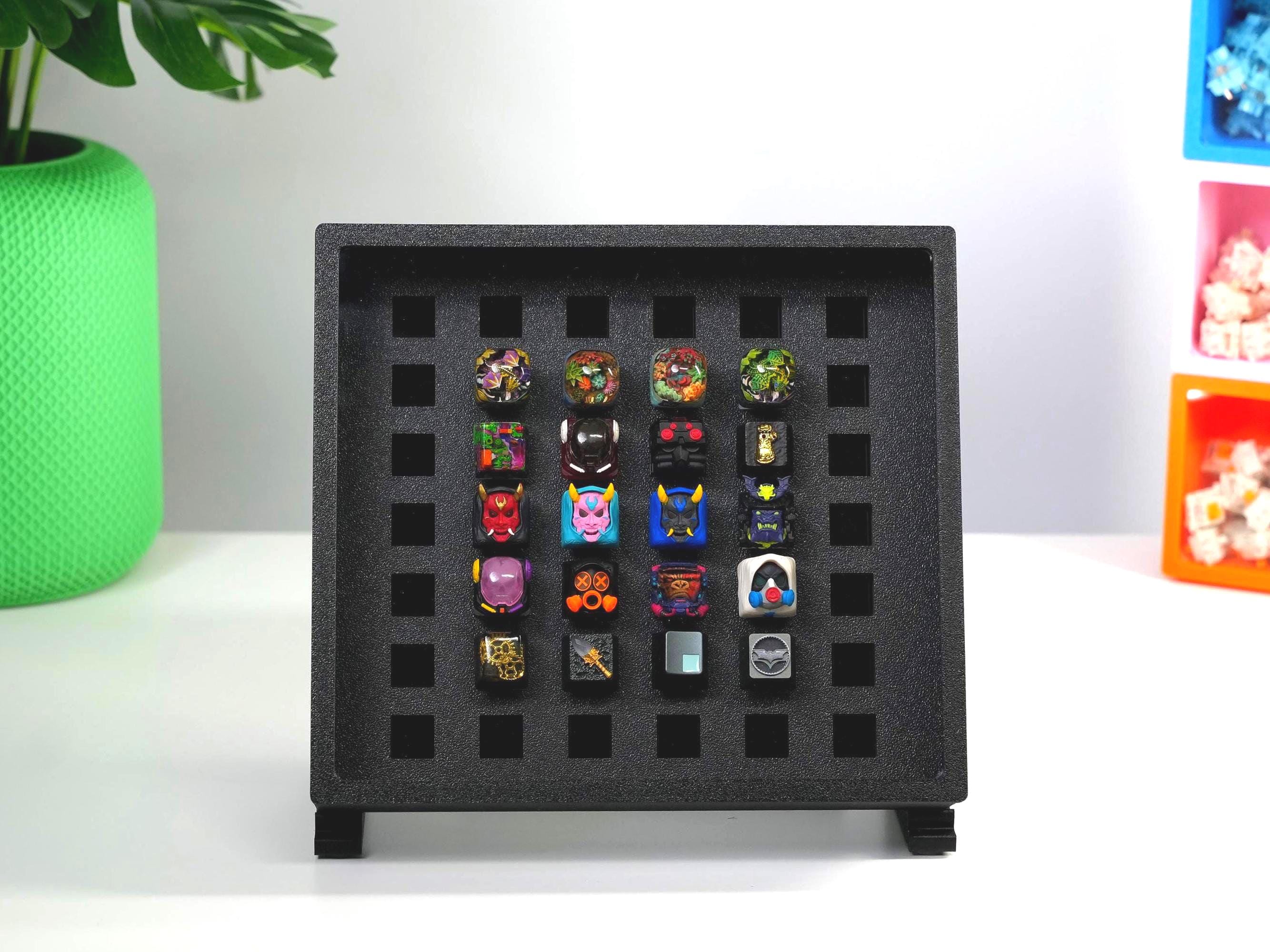 Artisan Keycap Box Stand - Vertical Keycap Holder for Keycaps and ...