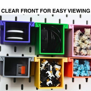 Ikea Skadis Pegboard Drawer | Magnetic Acrylic Organizer