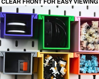 Ikea Skadis Pegboard Drawer | Magnetic Acrylic Organizer