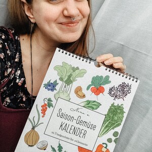 Saisongemüsekalender A4 Kalender für heimisches regionales - Etsy.de