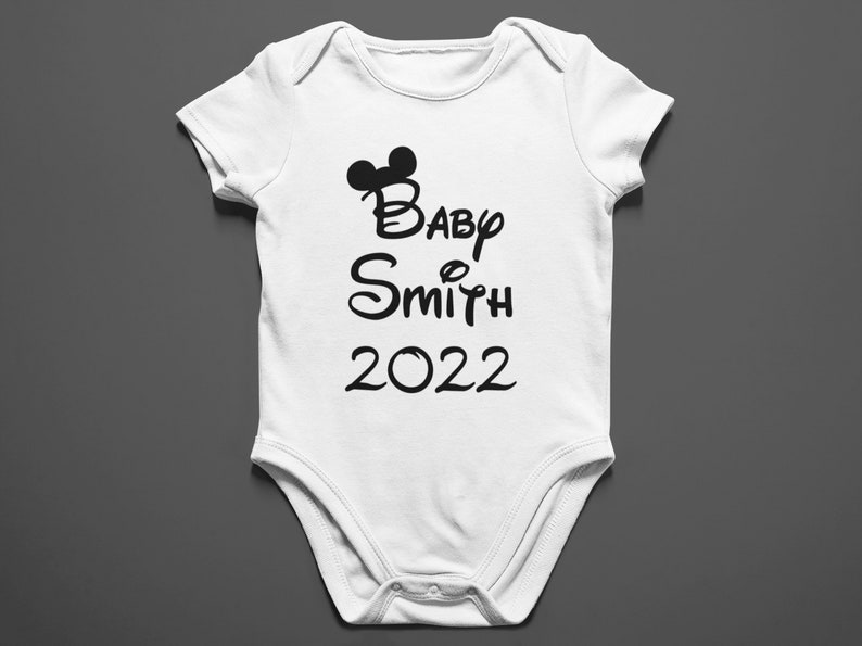 2022 Pregnancy Announcement Personalised Baby Unisex Vest Etsy
