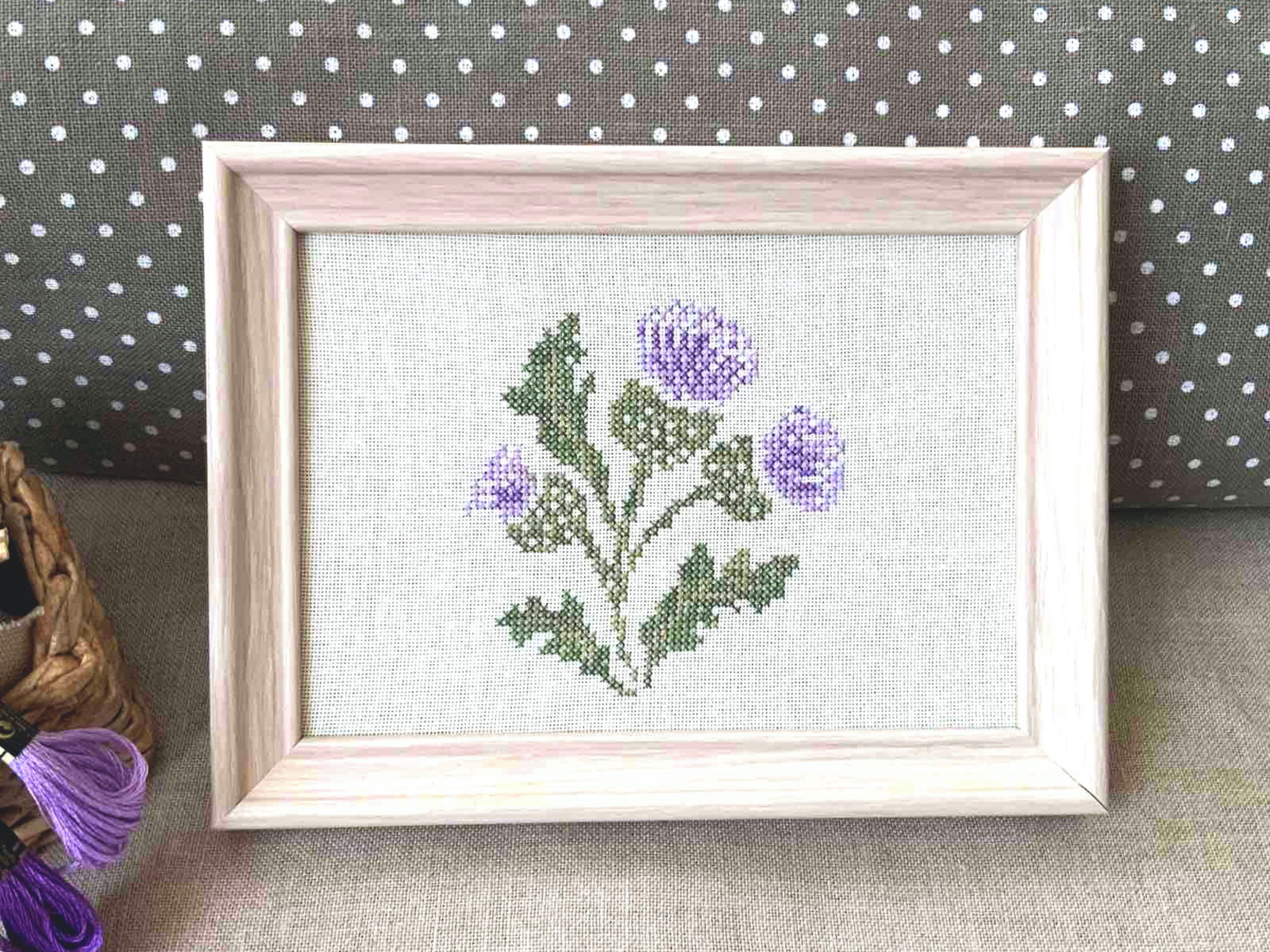 PDF Elegant Thistle Cross Stitch Design by Needle Treasures Nook Nature ...