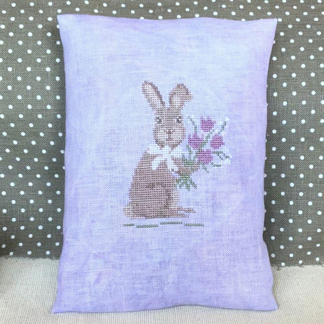 Blossom Bunny Cross Stitch Pattern – Spring Bunny With Flowers ...