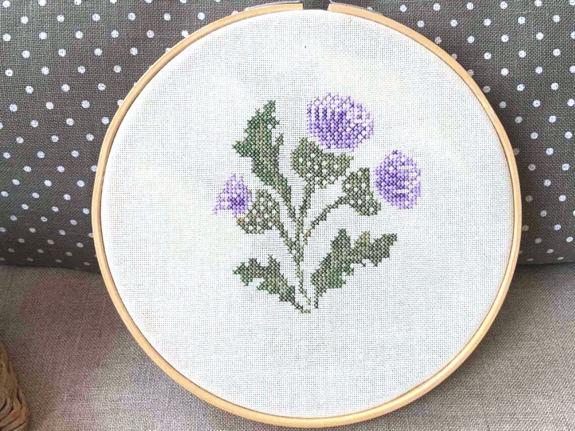 PDF Elegant Thistle Cross Stitch Design by Needle Treasures Nook Nature ...