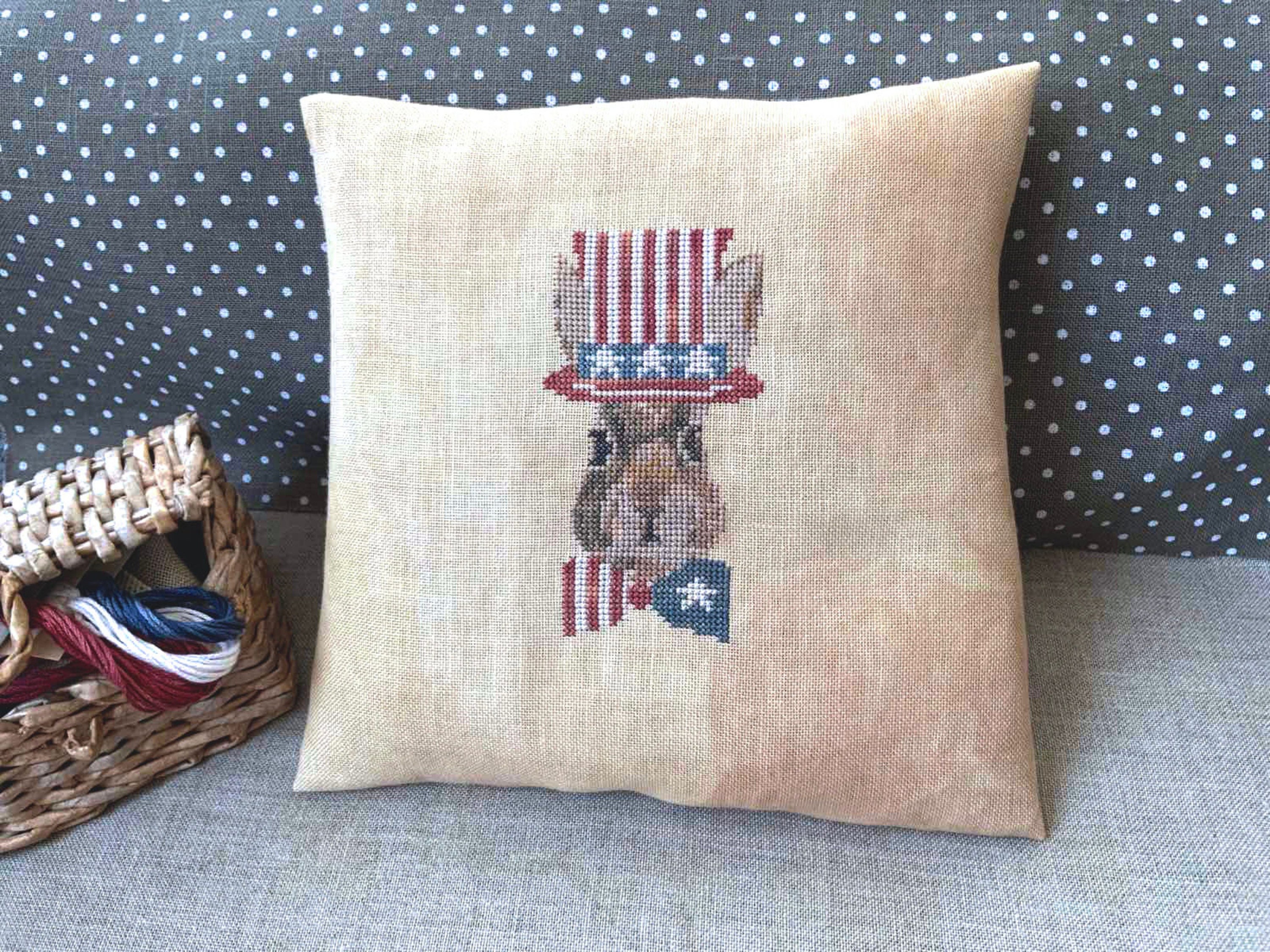 PDF Patriotic Rabbit by Needle Treasures Nook Primitive Patriotic Bunny ...