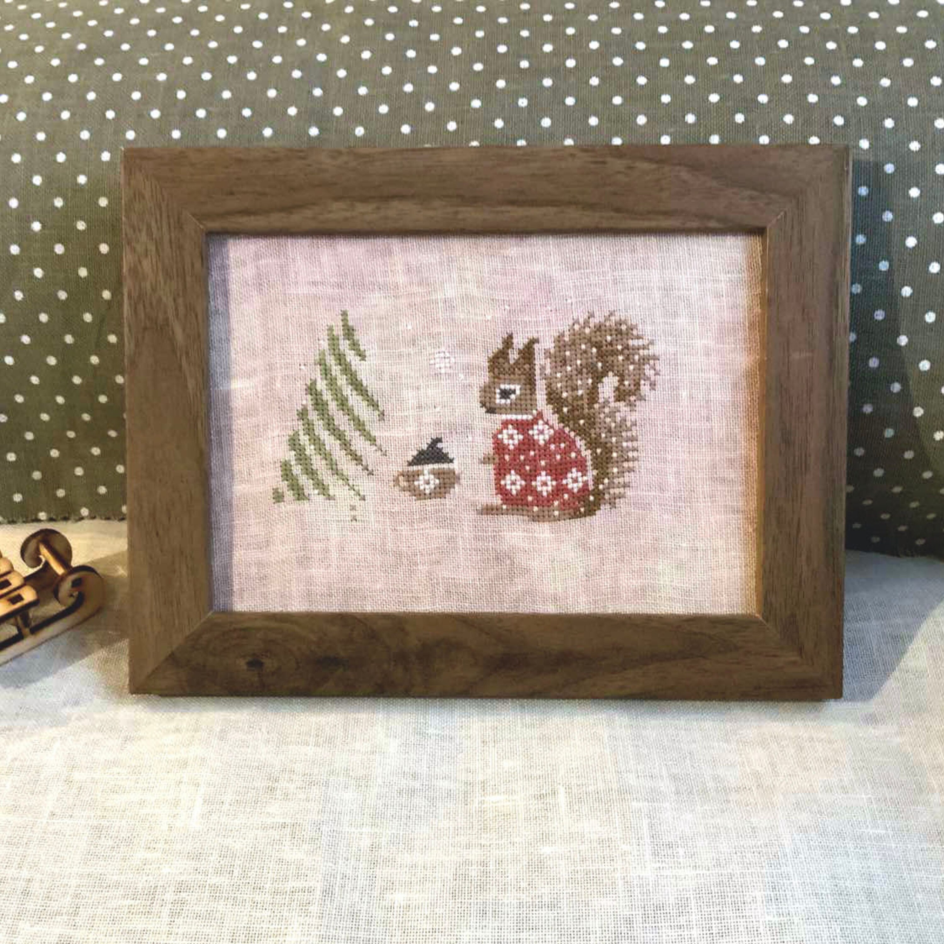 PDF Christmas Squirrel by Needle Treasures Nook Cross Stitch Tree ...
