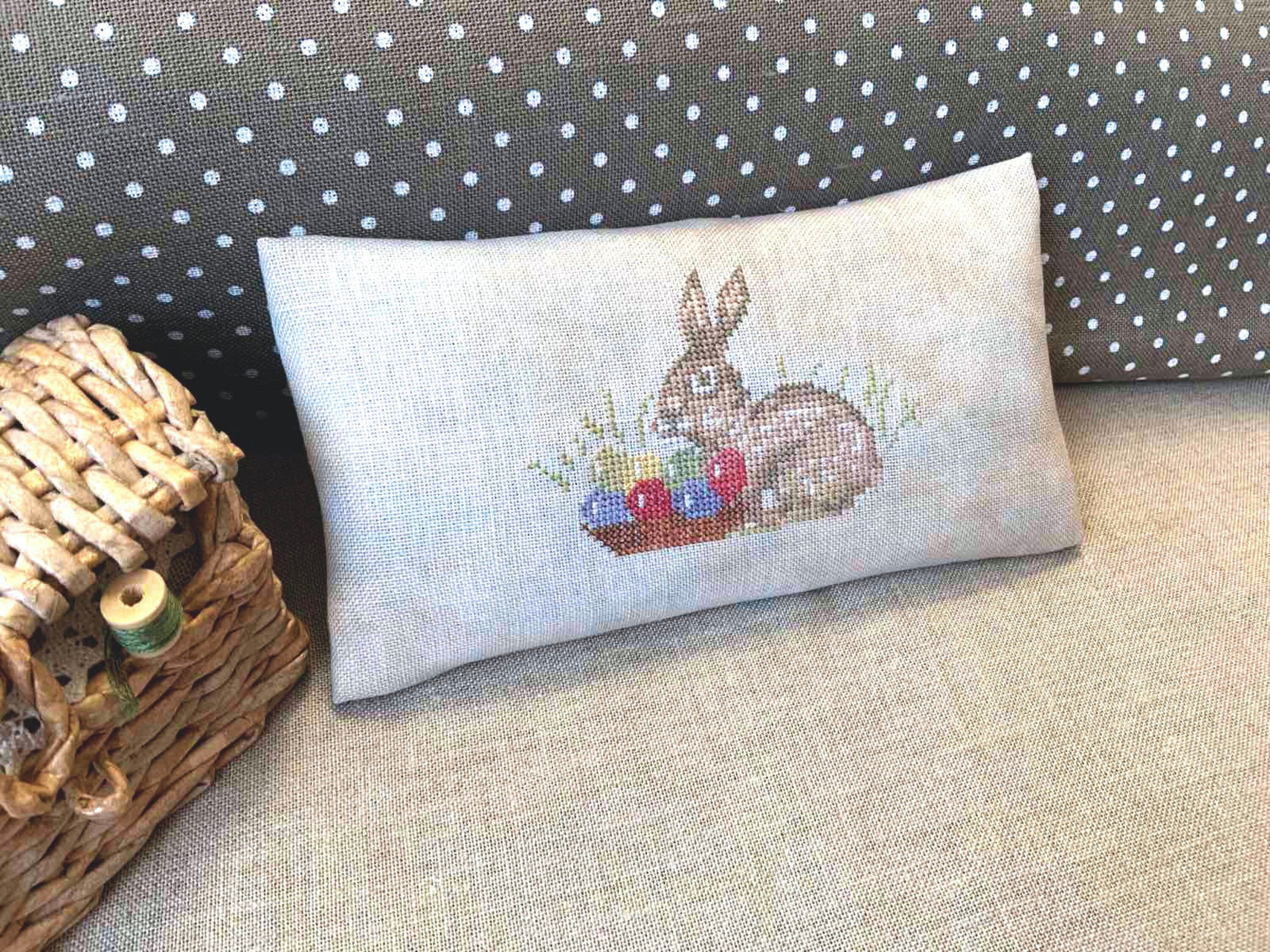PDF Easter Bunny by Needle Treasures Nook Primitive Bunny Easter Cross ...