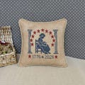 America Cross Stitch Pattern PDF, Modern Primitive Patriotic Sampler, She Stitched The Stars, 1776-2026 Semiquincentennial product logo