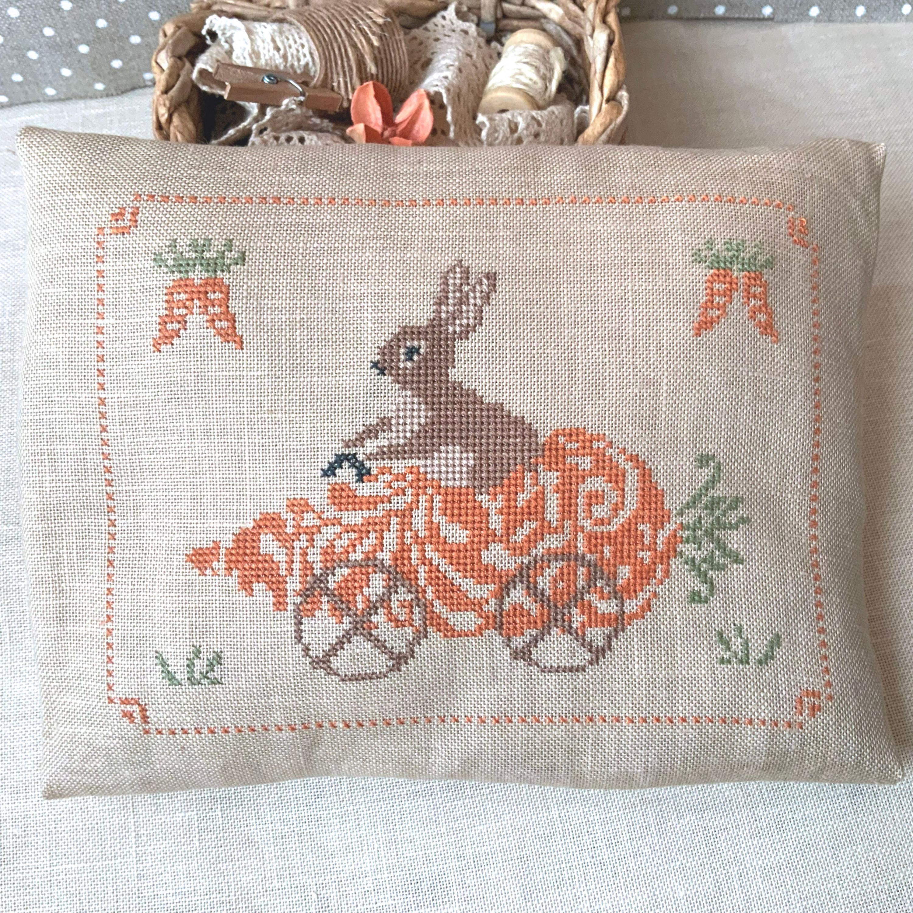 PDF Carrot Express Primitive Bunny Easter Cross Stitch Pattern Hare ...