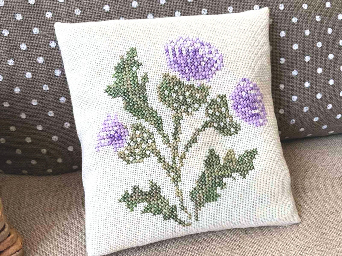 PDF Elegant Thistle Cross Stitch Design by Needle Treasures Nook Nature ...