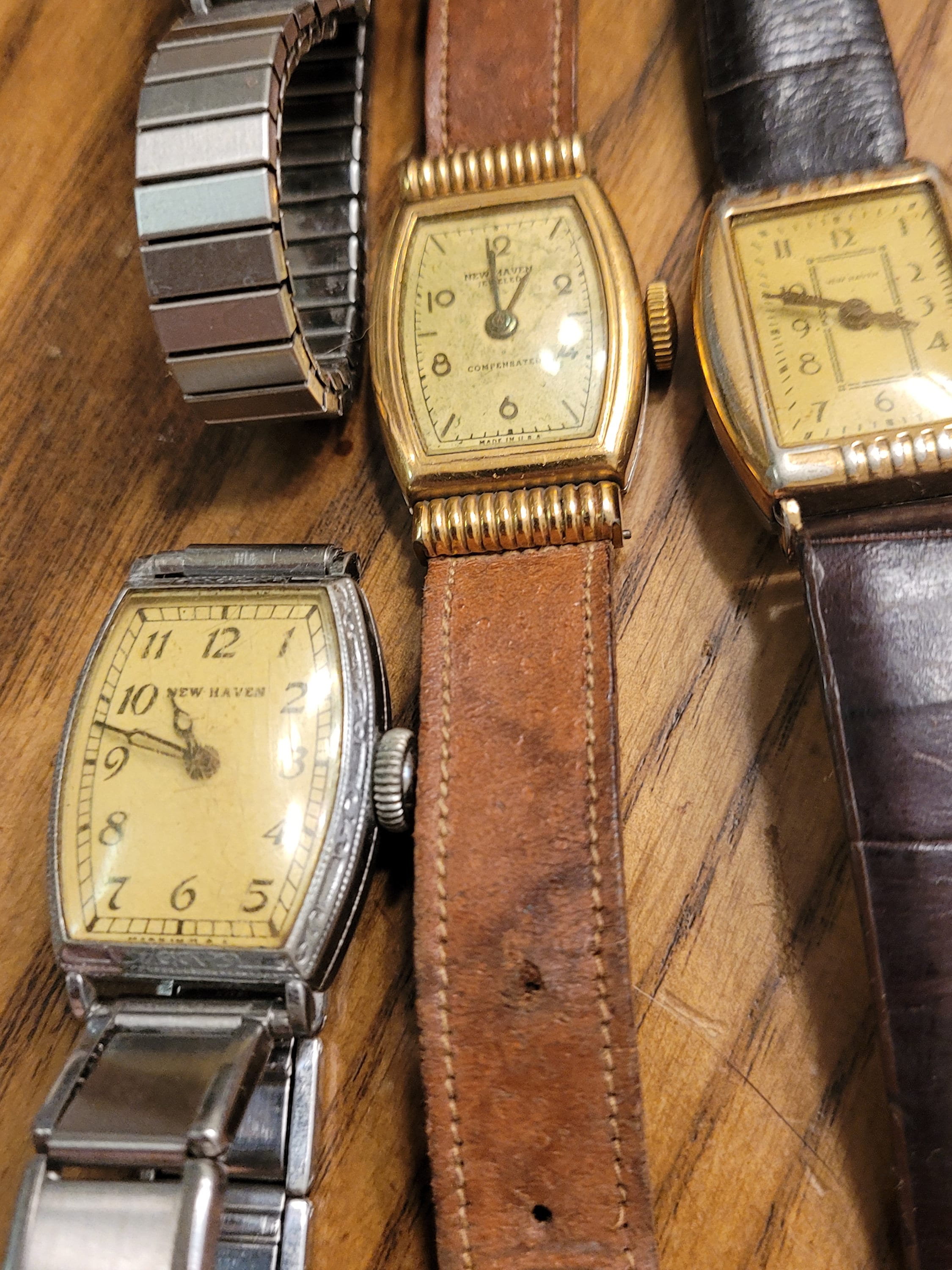 Vintage Lot of 4 New Haven Men's Watches Etsy