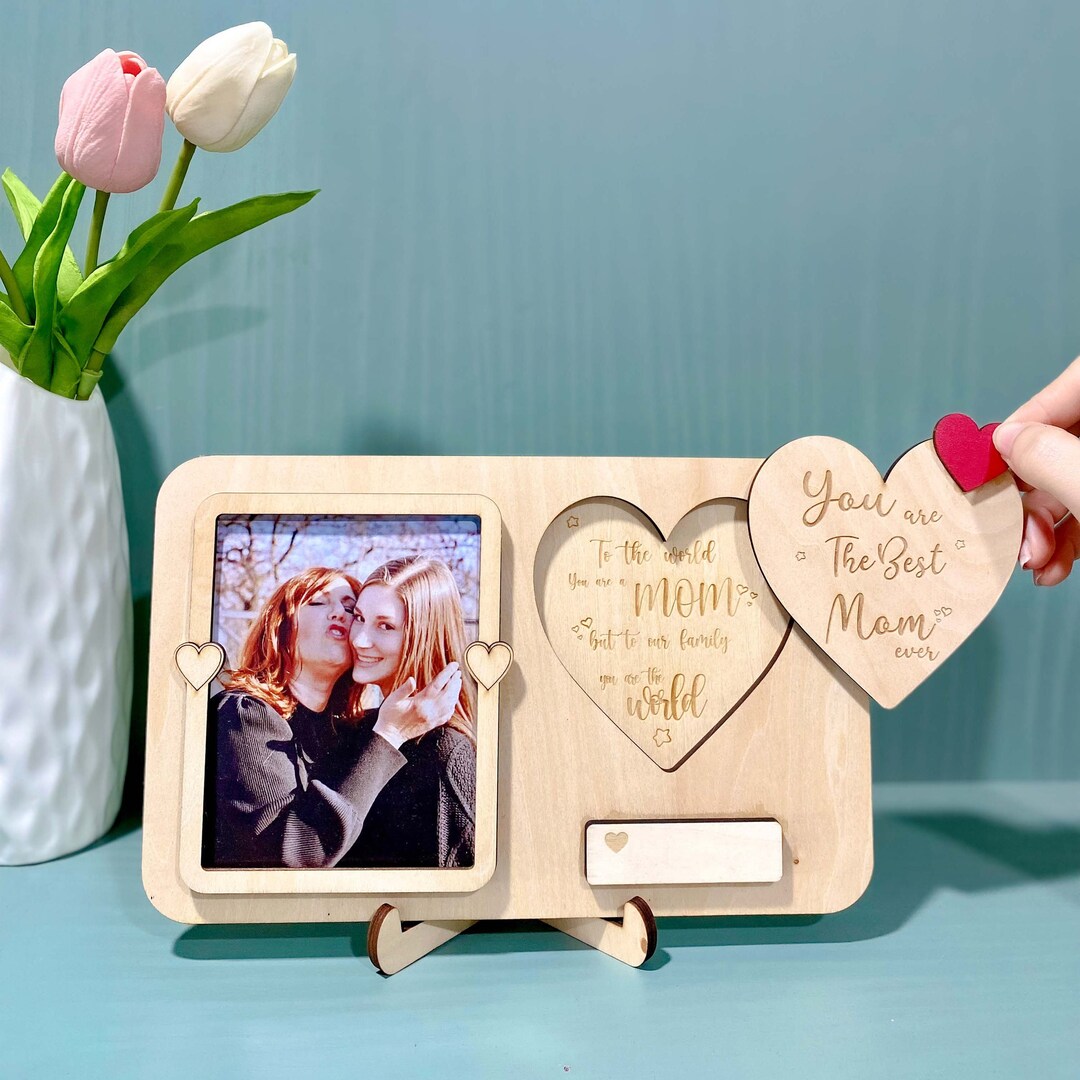 Mother Day Photo Frame, Gift From Daughter, Best Mom Ever, Custom
