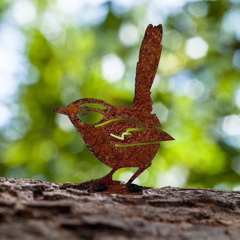Rusty Metal Bird Garden Large Outdoor Metal Wall Art Steel Etsy