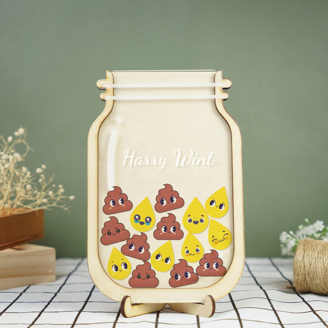 Potty Training Reward Jar, Kids Toilet Reward, Poo Tokens, Potty Jar