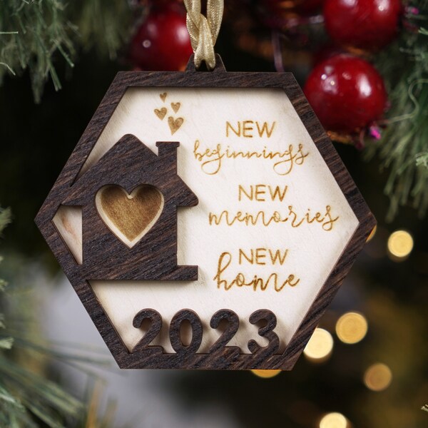 New Home Ornament Etsy