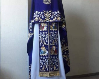 Ecclesiastical apparel,priest vestment,priest robe,Priest clothes,The clothes of an Orthodox priest,Church clothes, Made to order.