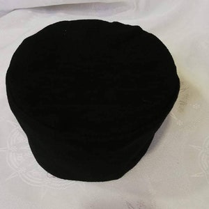 Fabric hat,Priest&#39;s hat,skufia,orthodox headdresses,Georgian traditional hat,black hat,Soft fabric hat, Made to order.
