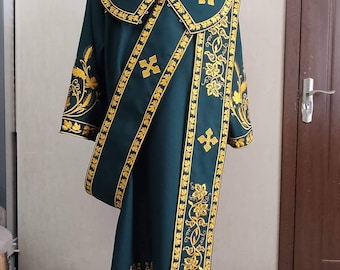Stikharion,protodeacon's vestment,Altar vestment,Stikhar,deacon's set of vestments,orthodox sticharion,The clothes of the Orthodox Church.