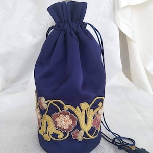 Embrague de bolso de seda bordado a mano, bolso de noche, embrague de boda, embrague de novia, embrague vintage, bolso elegante, bolso de dinero, comunión, fiesta, bolso de mano.