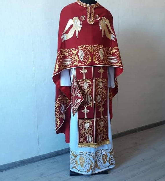 red liturgical dress Terramina Church Dress 7869-Red