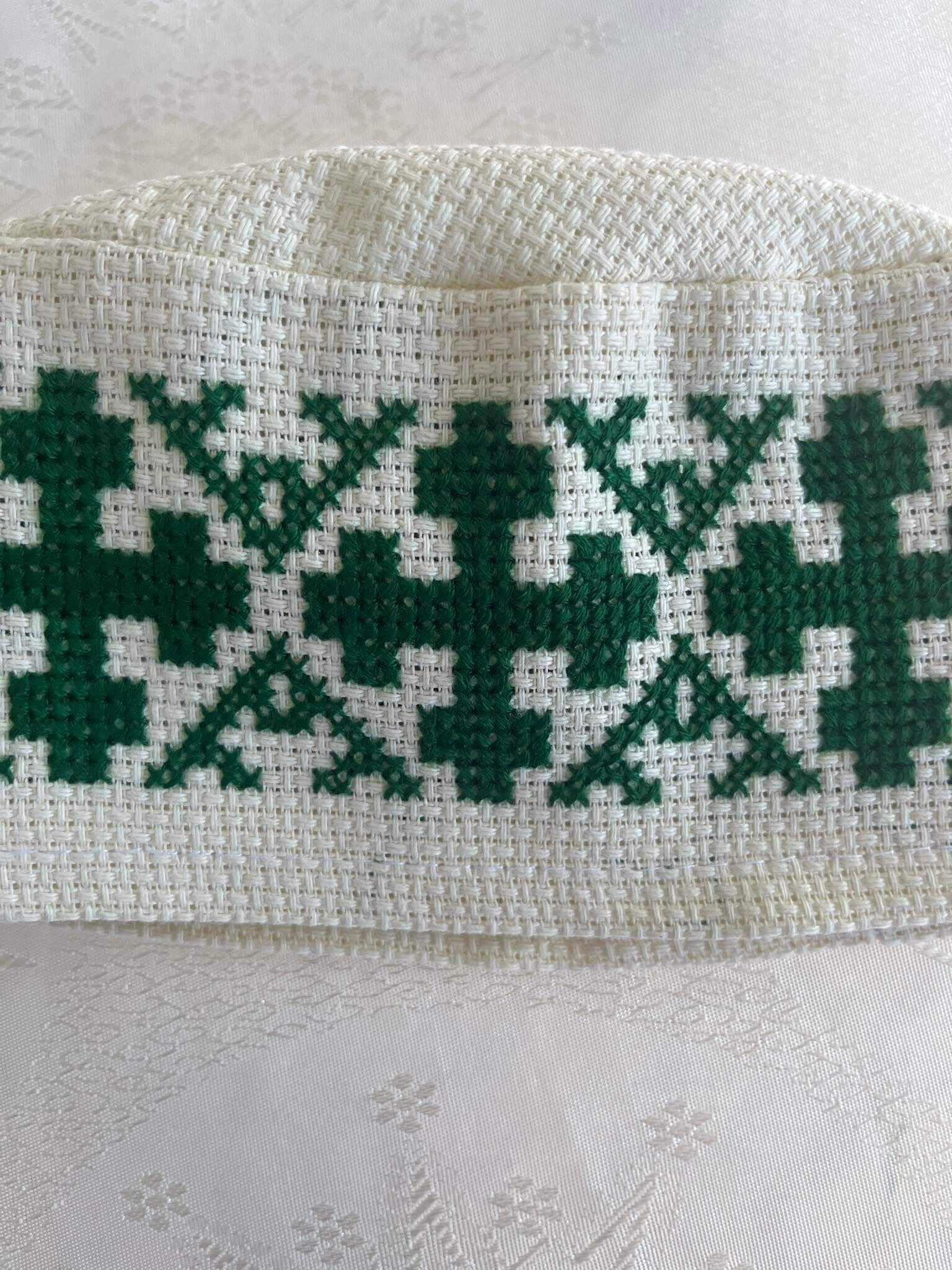 Hand Embroidered Hatfabric Hatembroidered Hatcross Etsy