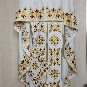 Ecclesiastical apparel,priest vestment,priest robe,Priest clothes,The clothes of an Orthodox priest,Church clothes, Embroidered clothes.