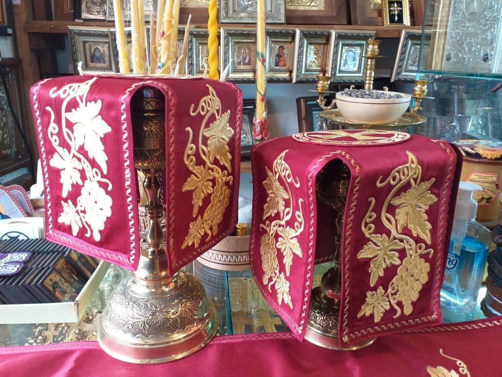 Chalice Covers Used in Orthodox Chereh During Liturgy,to Cover Chalice