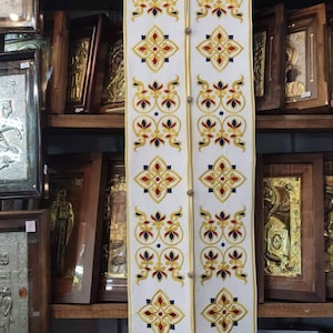 Epitrachelion and cuffs, Orthodox Priest&#39;s set set in brocade,Communion set,orar orarion embroidery,Deacon&#39;s Vestments,Orthodox bishop cuffs