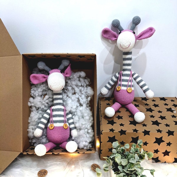 Peluche Amigurumi Girafe Rose