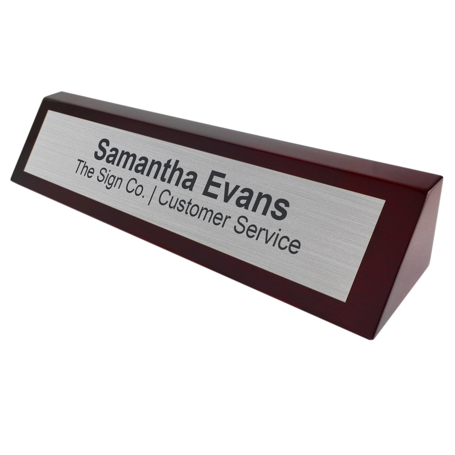 2x10 Desk Name Plate Engraved Professional Desk Sign With Etsy
