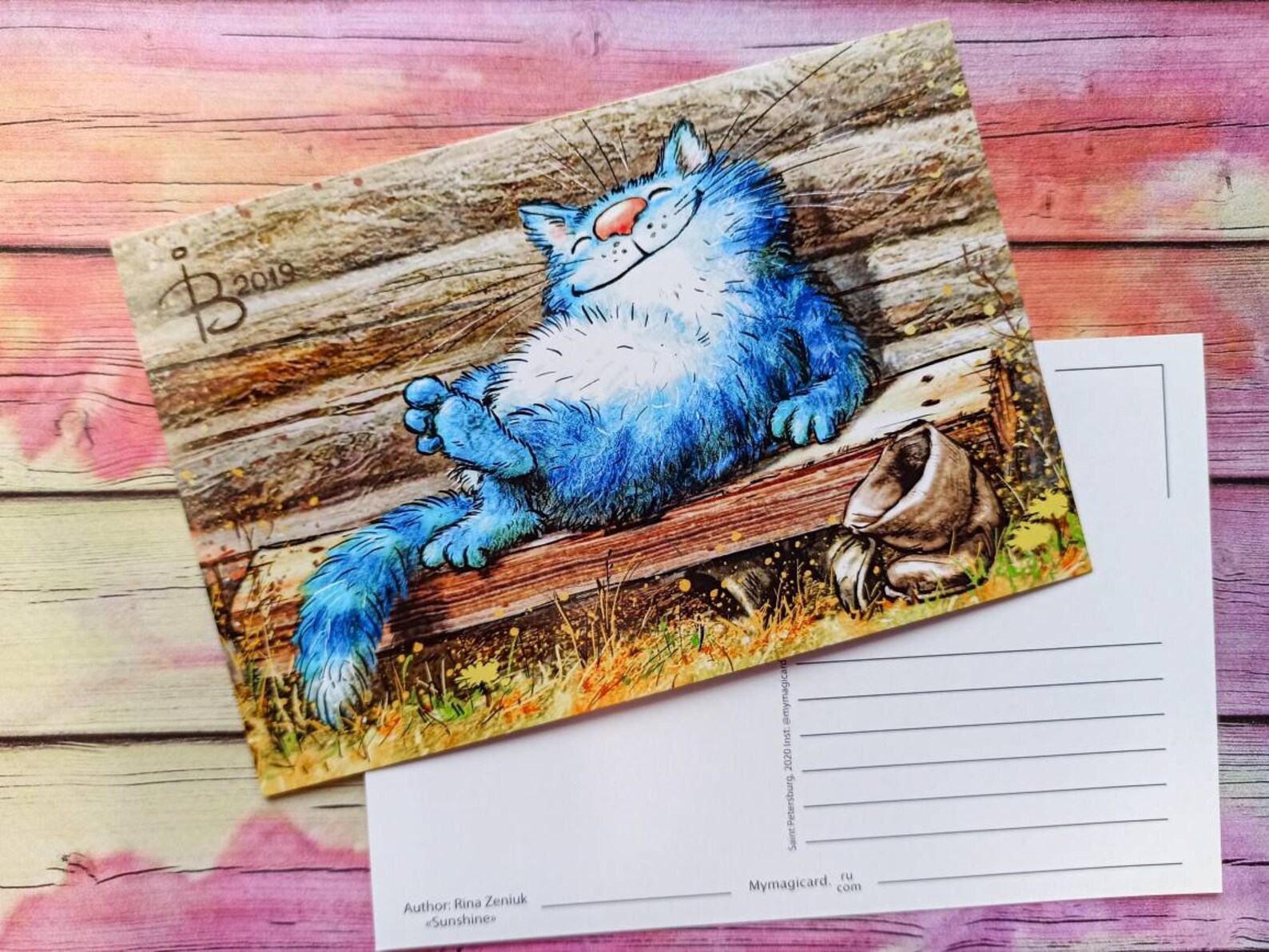 Blue Cats postal cards for postcrossing Set of postcards by Etsy
