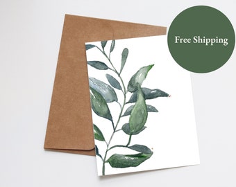 Hand-painted Botanical Greeting Card - For Any Occasion