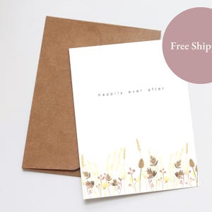 Carte de voeux de félicitations pour toujours de Zazzle.be Liste d'envies Vous avez des idées ? Carte Boho aquarelle | Fleurs séchées Herbe de la pampa | millésime | Carte de fiançailles de mariage