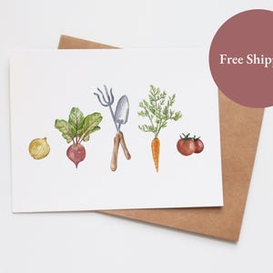 Carte de voeux vierge unique inspirée du jardinage - Cadeau parfait pour les jardiniers