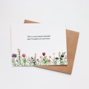 carte d'anniversaire drôle | Je suis heureux que vous soyez né | pour frère | pour soeur | pour meilleur ami | carte pour lui | carte pour elle