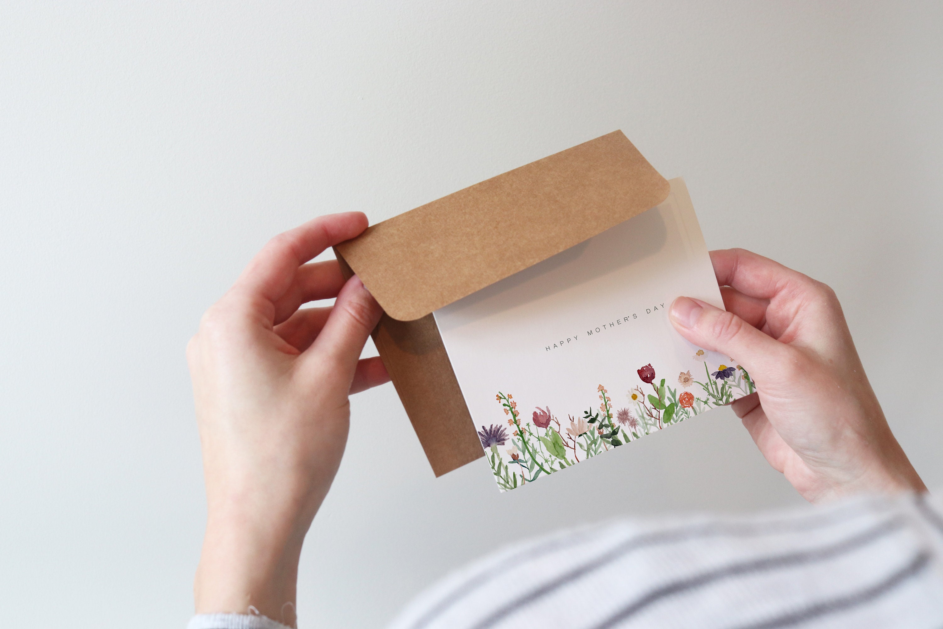 Printable Mother's Day Card Floral Cards Hand Painted Watercolor Mom ...