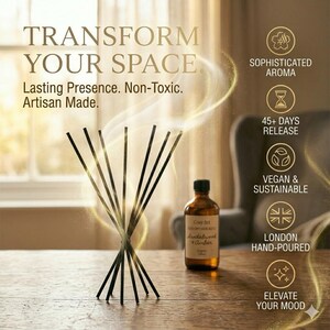 Sandalwood and Amber Reed Diffuser Refill 100ml | Premium Essential Oil Blend | Luxury Warm, Woody & Resinous Room Fragrance | Eco-Friendly image 4
