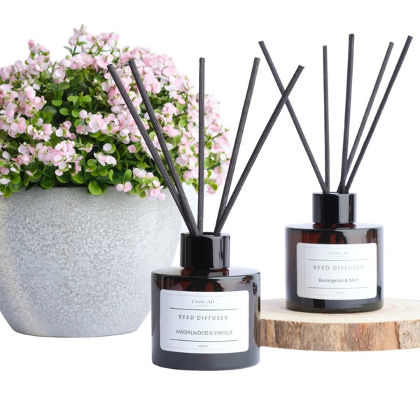 REED DIFFUSERS | Reed Diffuser Set | Diffuser Oil Set |Home Fragrance | Over 50 Scents | Multi Listing Personalize  | 100ml