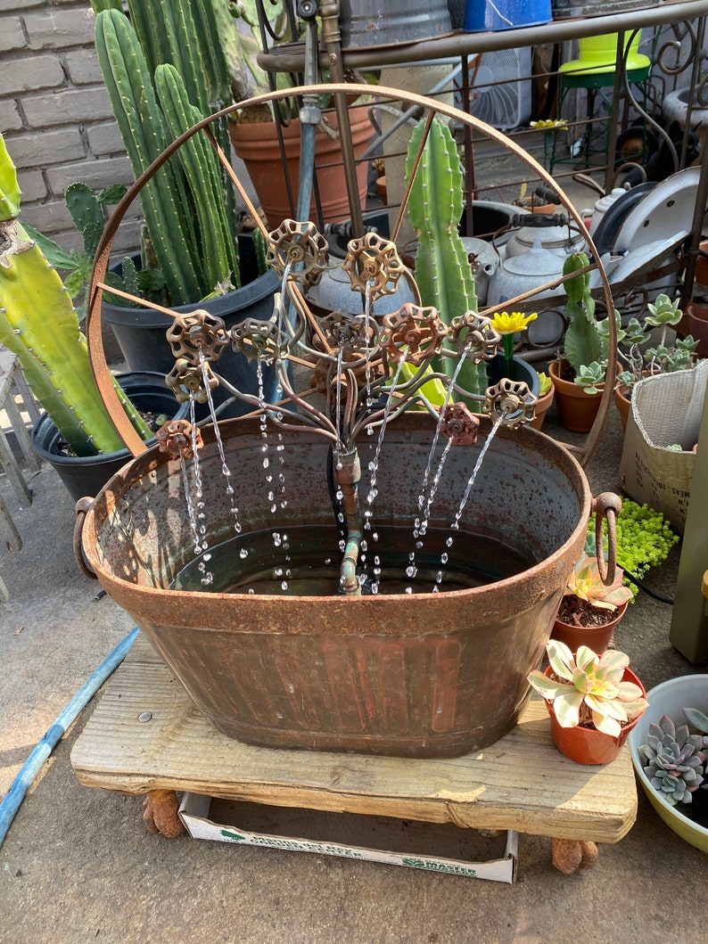 Water Fountain Art Etsy