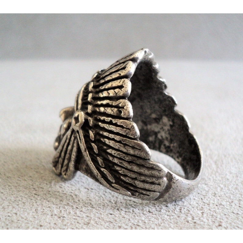 Bague Art Déco en Argent et Or avec Zirconium