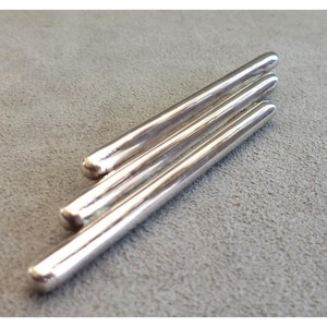 Vintage STERLING Silber 3-Bar BROSCHE 3,75 &quot;Lange TAXCO Mexiko Geometrische Anstecknadel